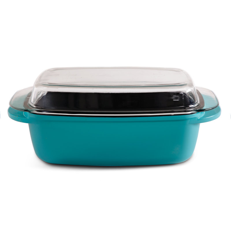 Crockpot Edmound 16.25" Rectangular Roaster with Cast Glass Lid